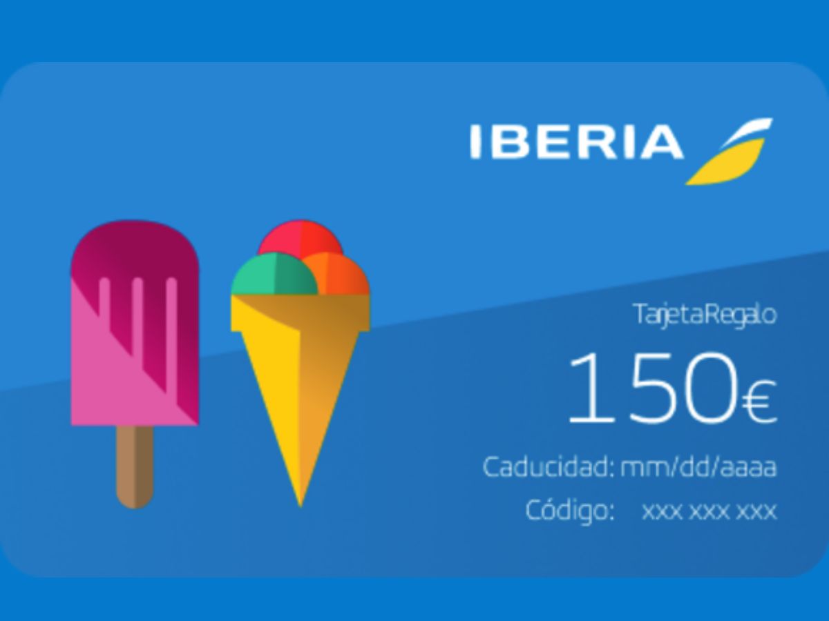Las tarjetas regalo están ya a la venta en iberia.com para comprar realizadas entre el 14 y el 20 de julio
