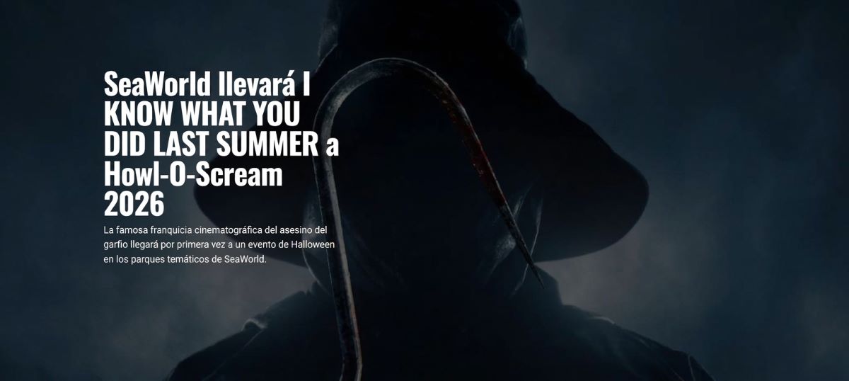 SEAWORLD TRAERÁ LA FRANQUICIA DE TERROR "I KNOW WHAT YOU DID LAST SUMMER" A HOWL-O-SCREAM ESTE OTOÑO