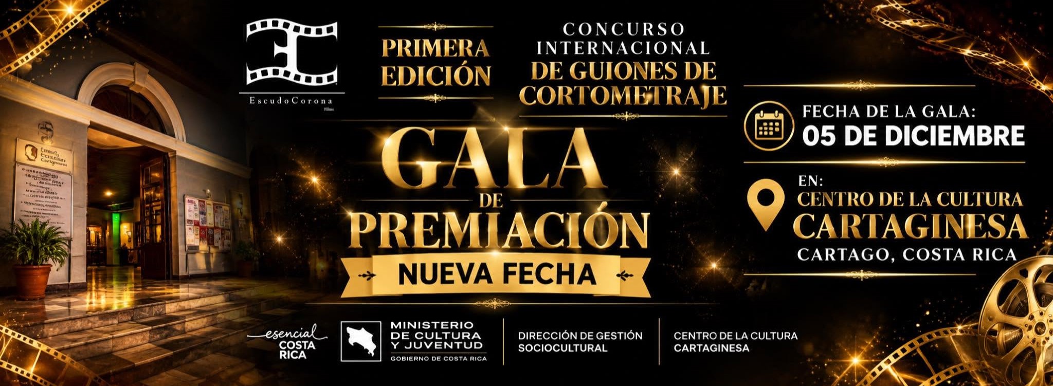 Cierre de convocatoria y nueva fecha de Gala de Premiación de la 1ra Edición del Concurso  Internacional de Guiones de Cortometraje - Premios MASHO 2026- Costa Rica
